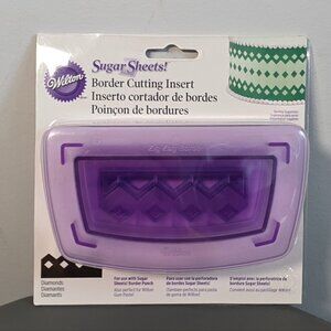 Wilton Sugar Sheets Border Cutting Insert Diamond Chain NEW